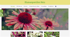 Desktop Screenshot of blumenpavillonneis.de