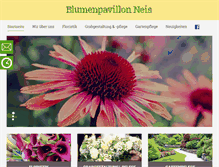 Tablet Screenshot of blumenpavillonneis.de